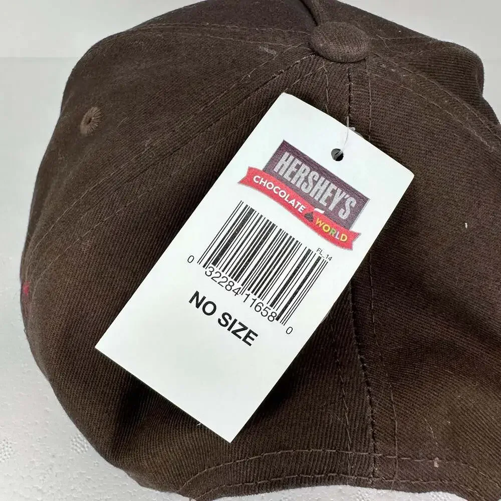 Hershey's Chocolate World Snapback Hat with Chocolate Drip Brim Design